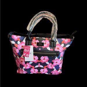 Trina Turk All Over Narcissus Double Handle Tote with Removable Strap